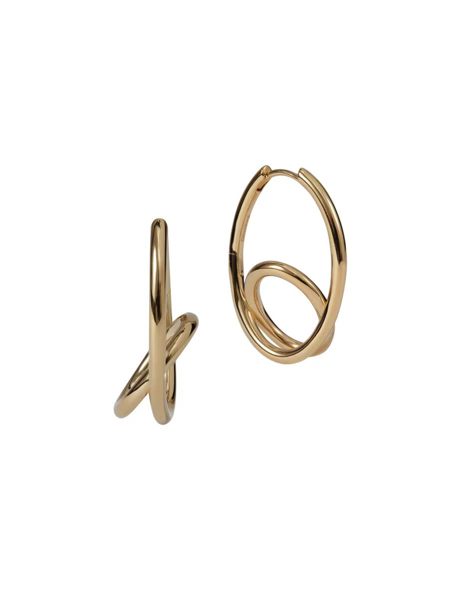 Otiumberg Spiralis 14K-Yellow-Gold Vermeil Hoop Earrings | Saks Fifth Avenue | Saks Fifth Avenue