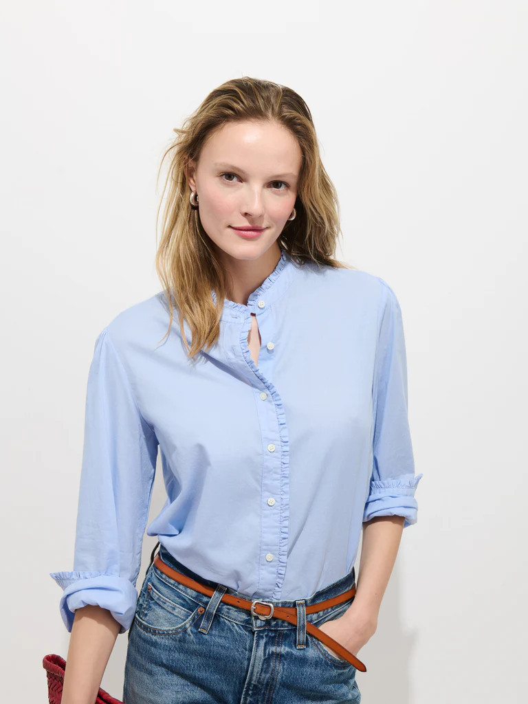 Chantilly Ruffle Shirt In Cotton Voile | Alex Mill