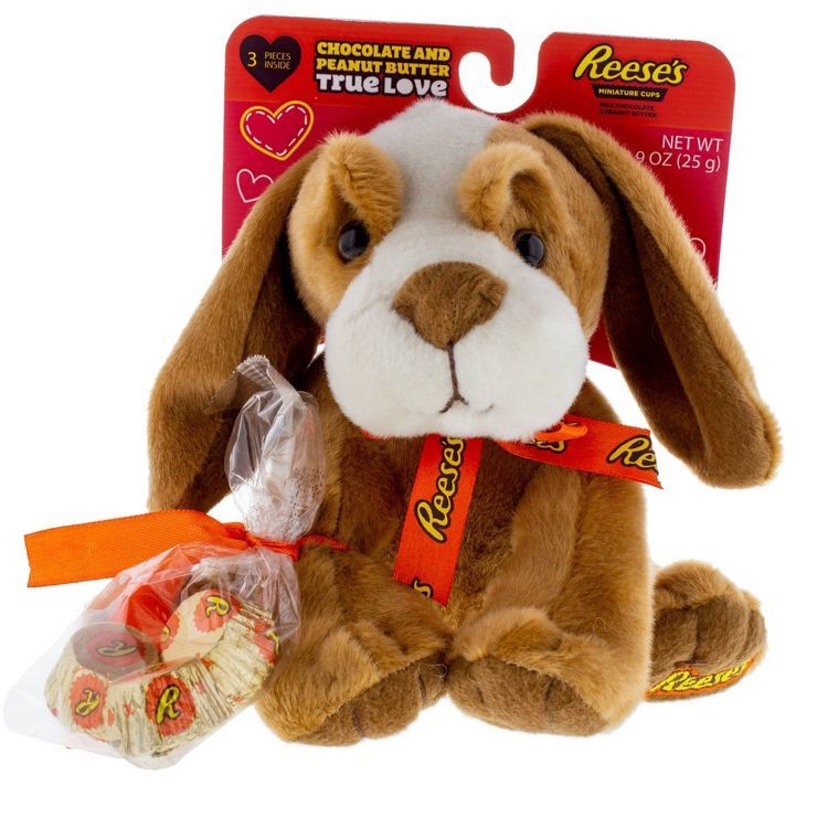 Reese's Valentine's Puppy Plush with Chocolate - 0.9oz | Target