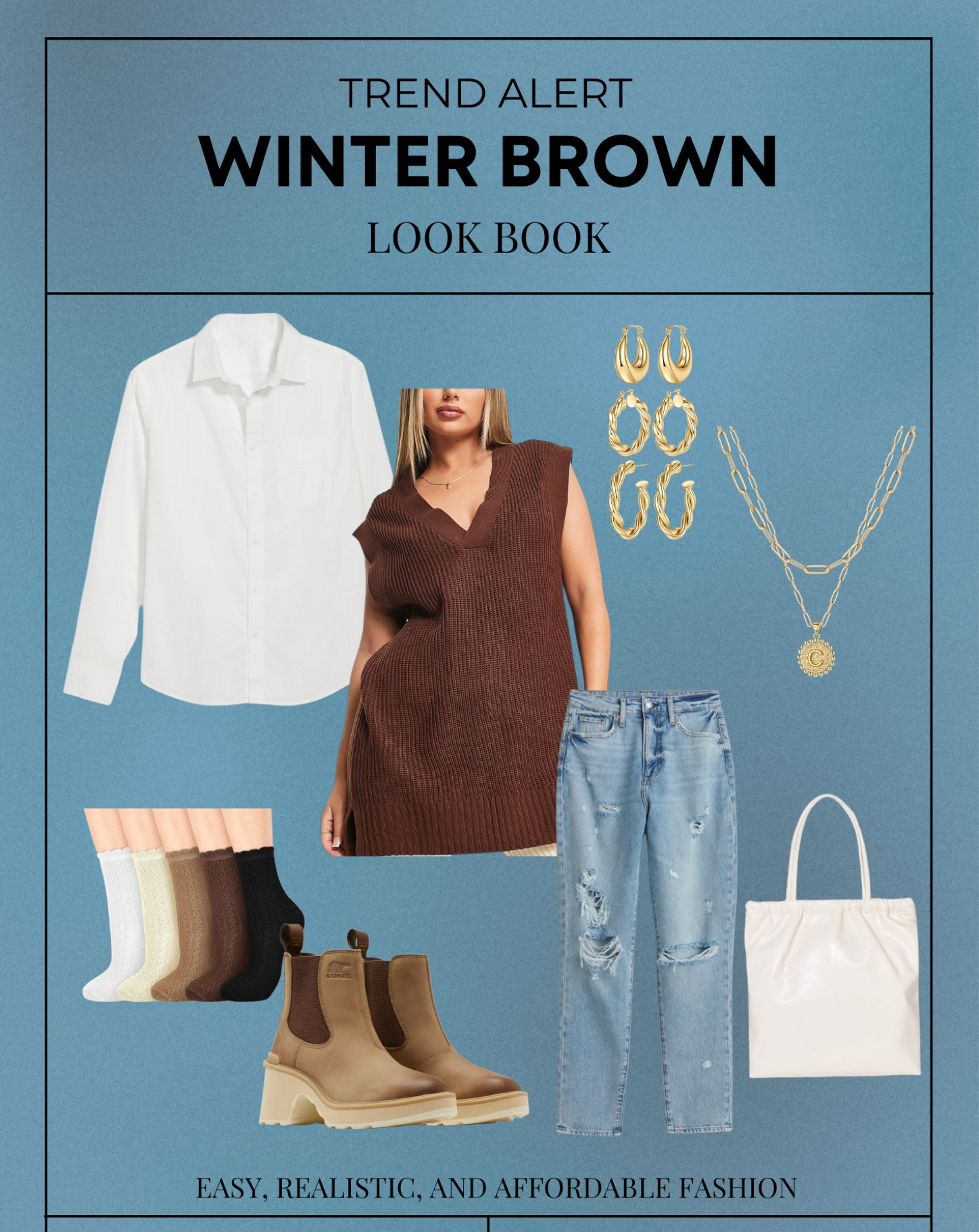 I’m always working to put together trendy yet budget friendly looks. This is one of my favorites yet! BROWN IS THE NEW BLACK! Shop this look below: 

#LTKSeasonal #LTKFind #LTKstyletip