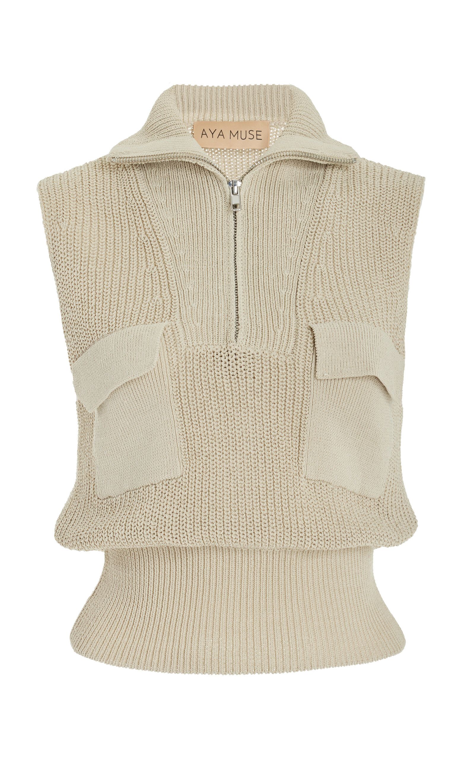 Pieri Zipped Cotton-Blend Vest Top | Moda Operandi (Global)