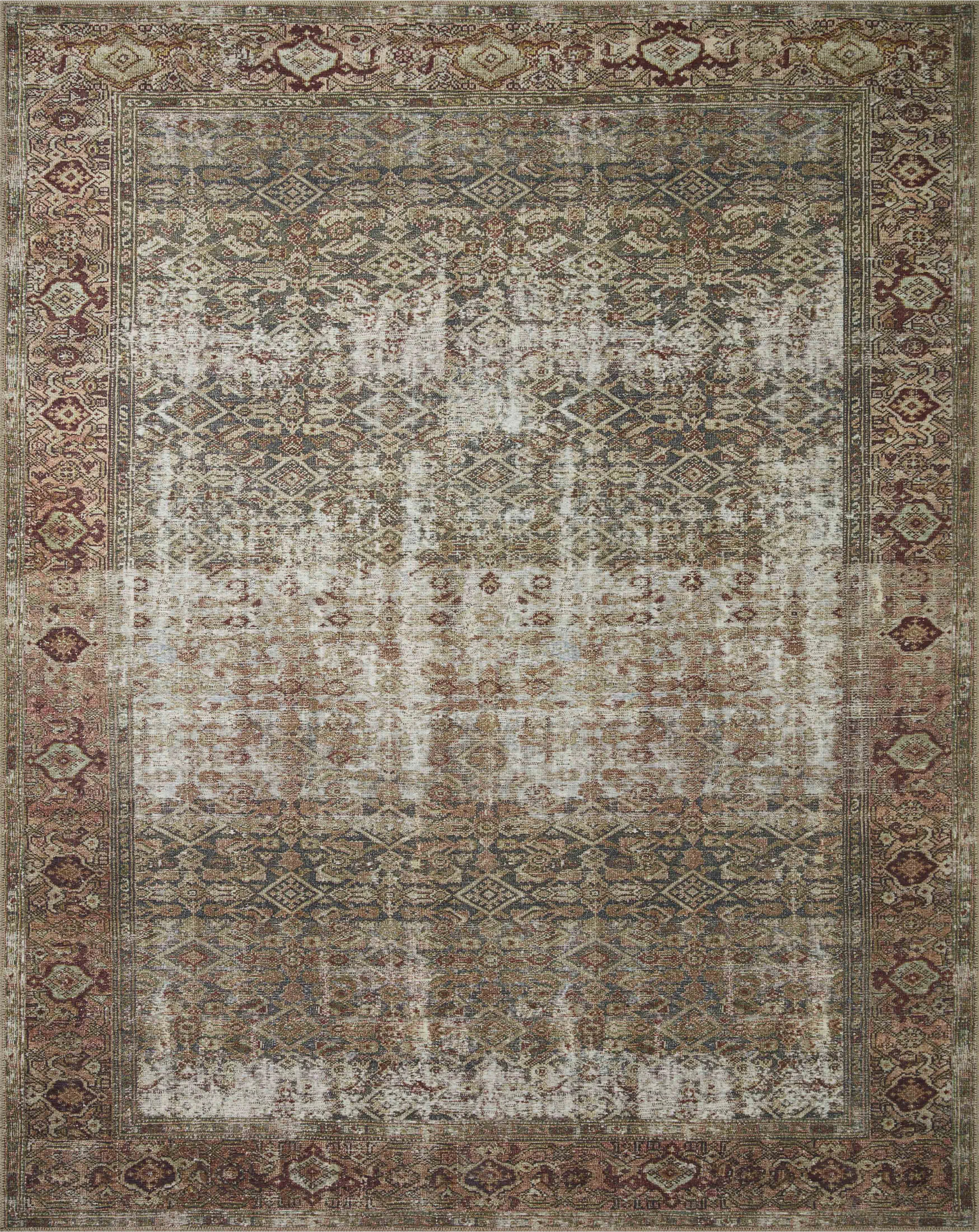 Amber Lewis x Loloi Georgie Moss / Salmon Area Rug | Wayfair Professional