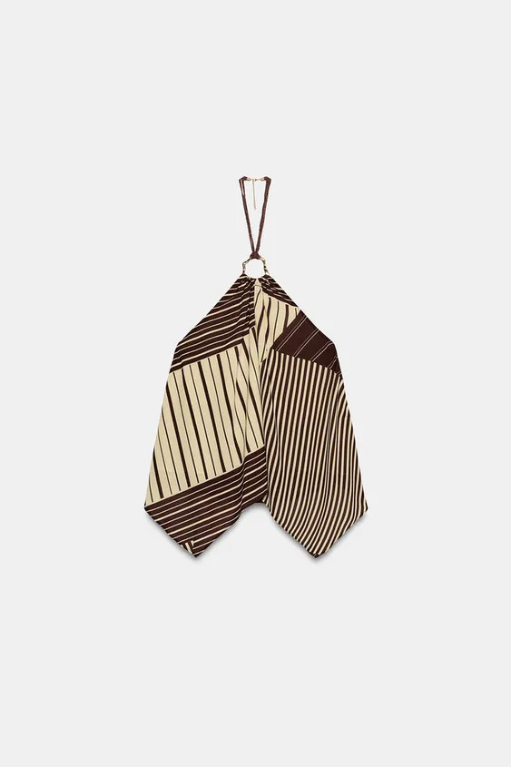 BALLON-TOP MIT TUPFEN UND LEINEN | Zara US