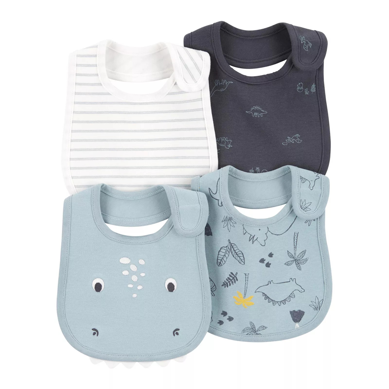 Baby Carter's 4-Pack Dinosaur Teething Bibs, Assorted | Kohl's