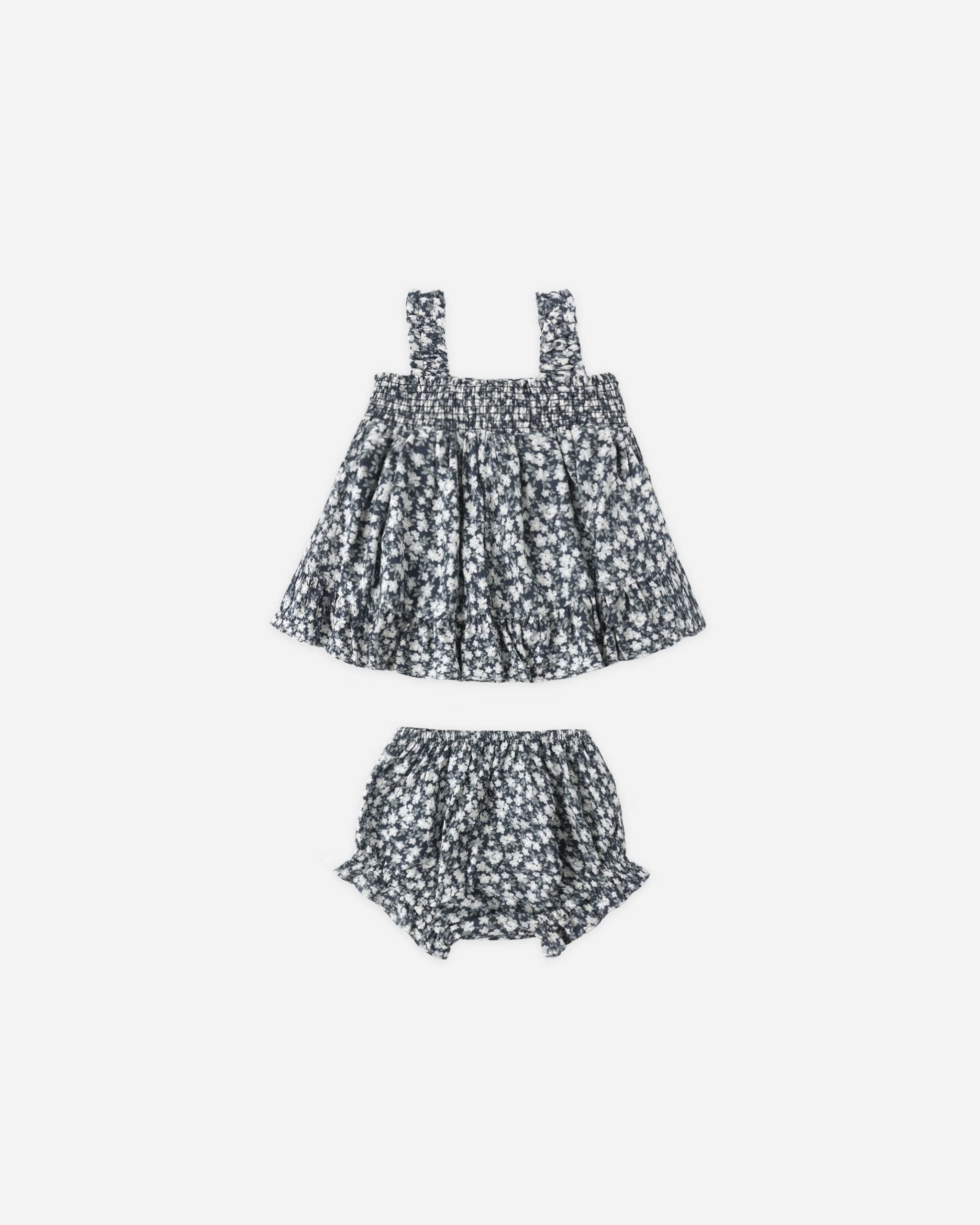 Lala Set Navy Floral | Rylee + Cru