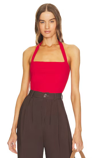 Susana Monaco Halter Top in Red. - size S | Revolve Clothing (Global)