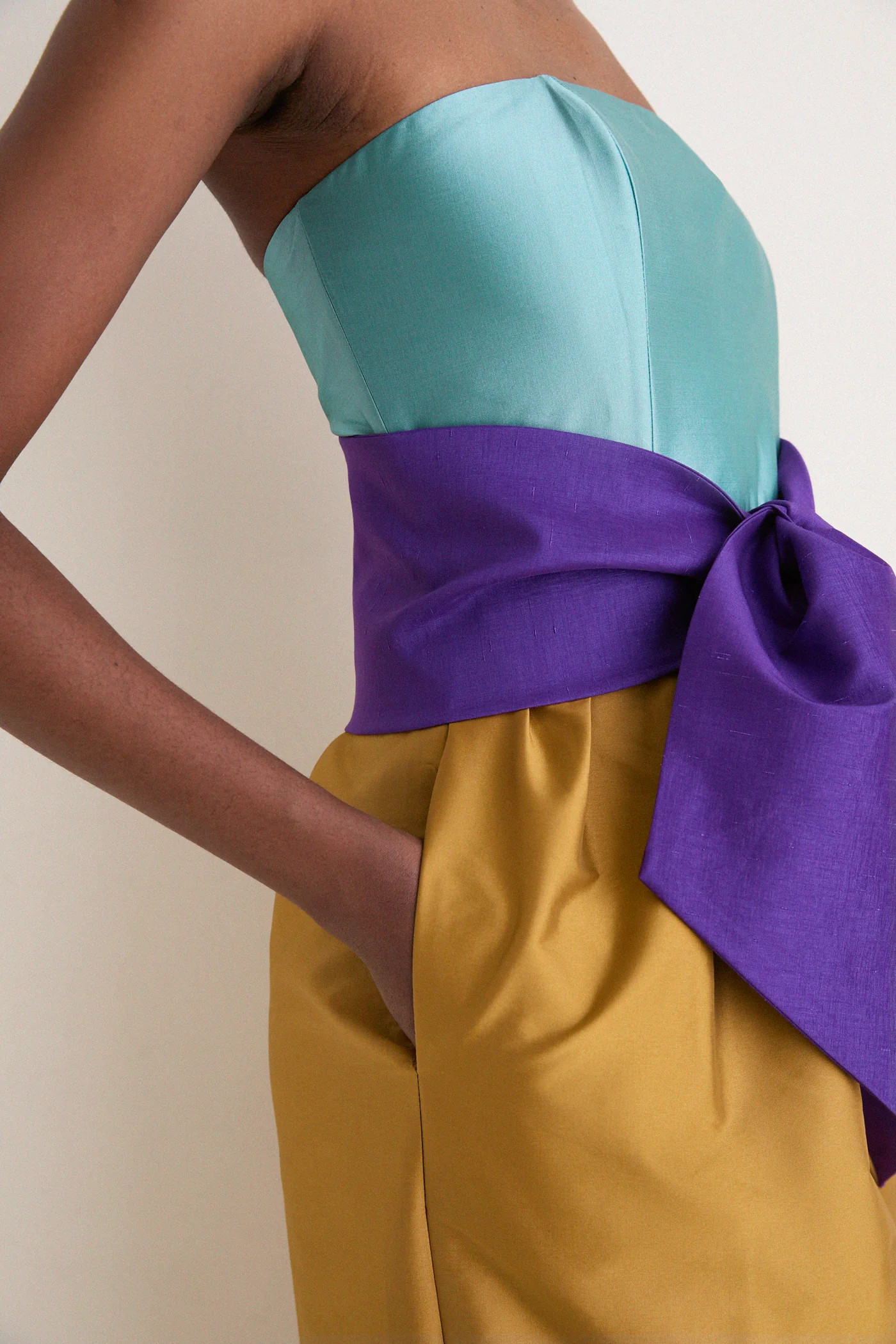 Ochre Structured Maxi Dress | Tuckernuck (US)