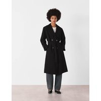 Whistles Belted Double Breasted Trench Coat Black | Marks & Spencer (UK)