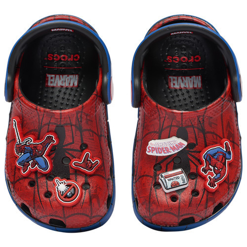 Crocs Boys Crocs Classic Clogs Spider-Man - Boys' Toddler Shoes Red/Blue Size 09.0 | Foot Locker (US)