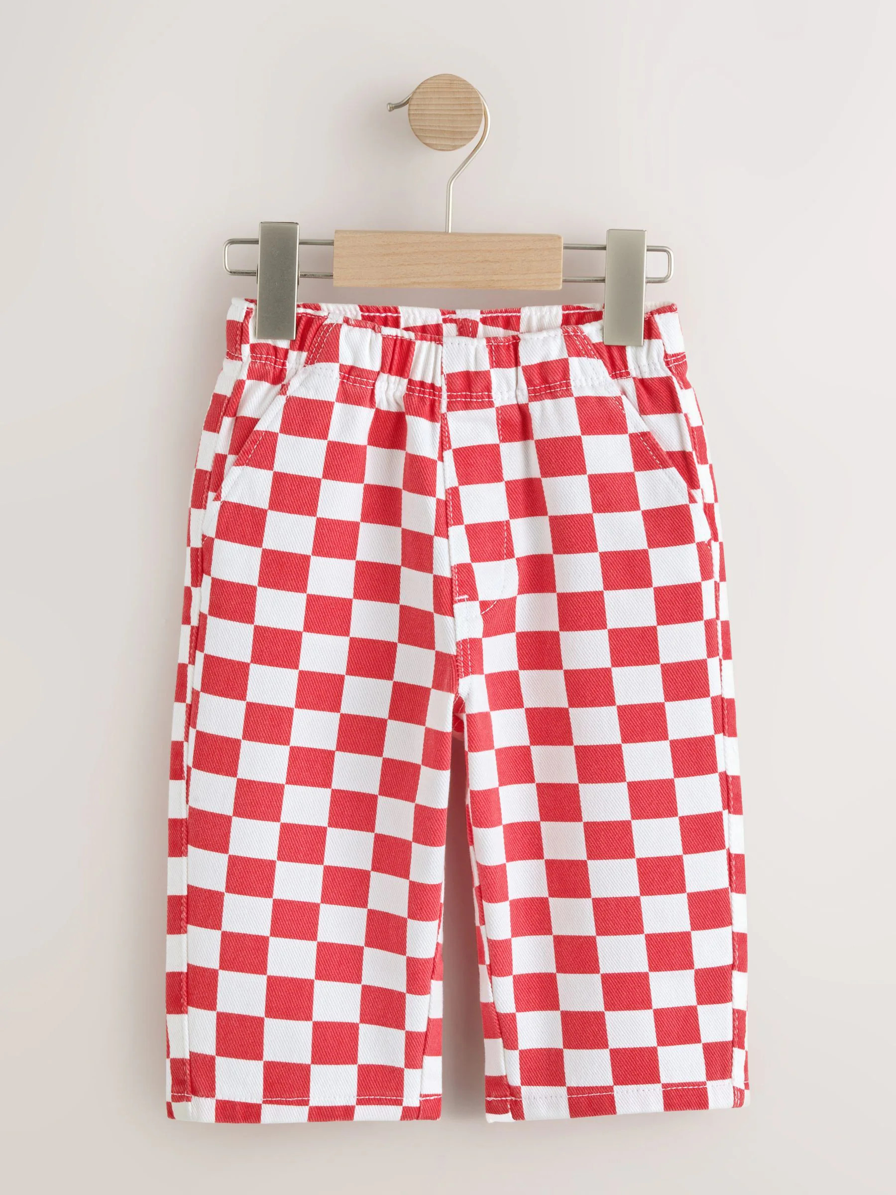 Next Red Pull On Wide Trousers (3mths-7yrs) | Next US