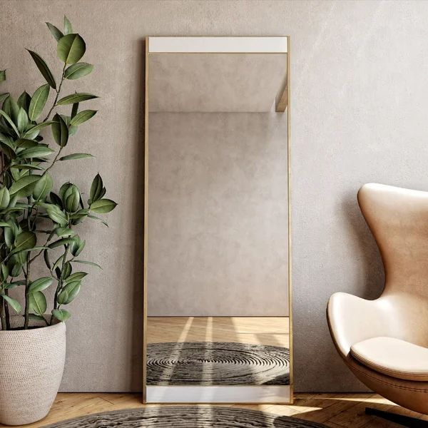 Ugarte Modern and Contemporary Gold With Marble Mirror | Wayfair North America