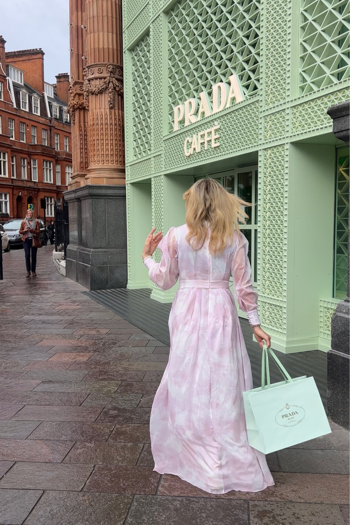 Pink dress - spring dress - pink chiffon dress - floaty dress - long dress - maxi dress - gown - wedding guest dress - puff sleeve dress - Prada cafe - Prada - harrods - long wedding guest dress - what to wear to a wedding - wedding guest outfit ideas - purple dress - floaty dress - Ted baker dress / special occasion dress - spring dress - spring outfit - summer dress - summer outfit 

#LTKworkwear #LTKwedding #LTKstyletip