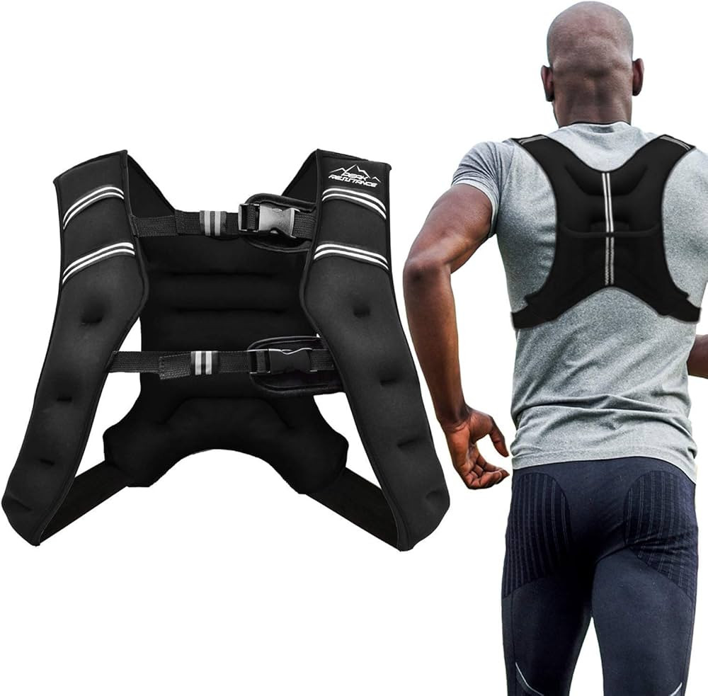 Aduro Sport Weighted Vest Workout Equipment, 4lbs/6lbs/12lbs/20lbs/25lbs/30lbs Body Weight Vest f... | Amazon (US)