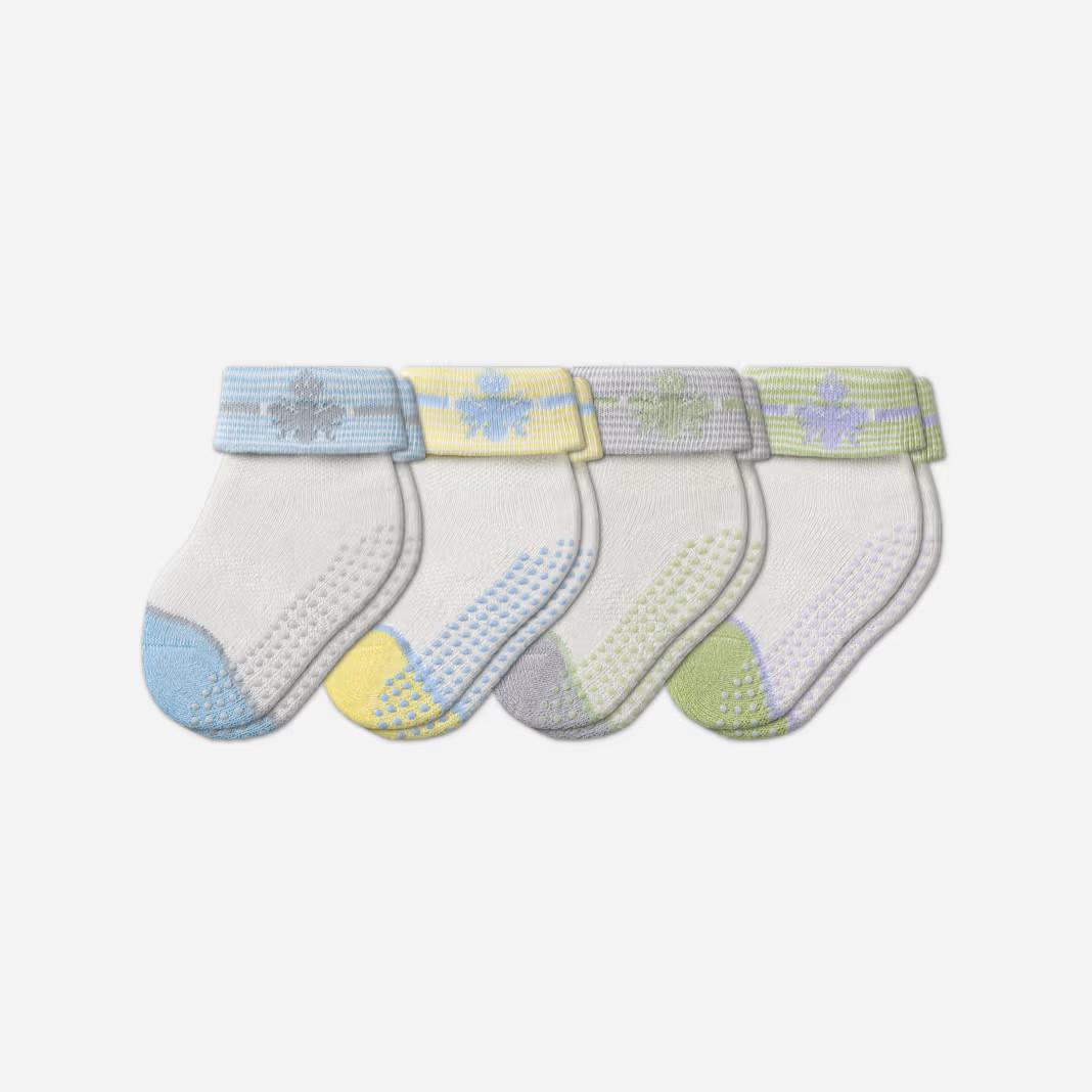 Baby Gripper Socks 4-Pack (6-12 Months) | Bombas