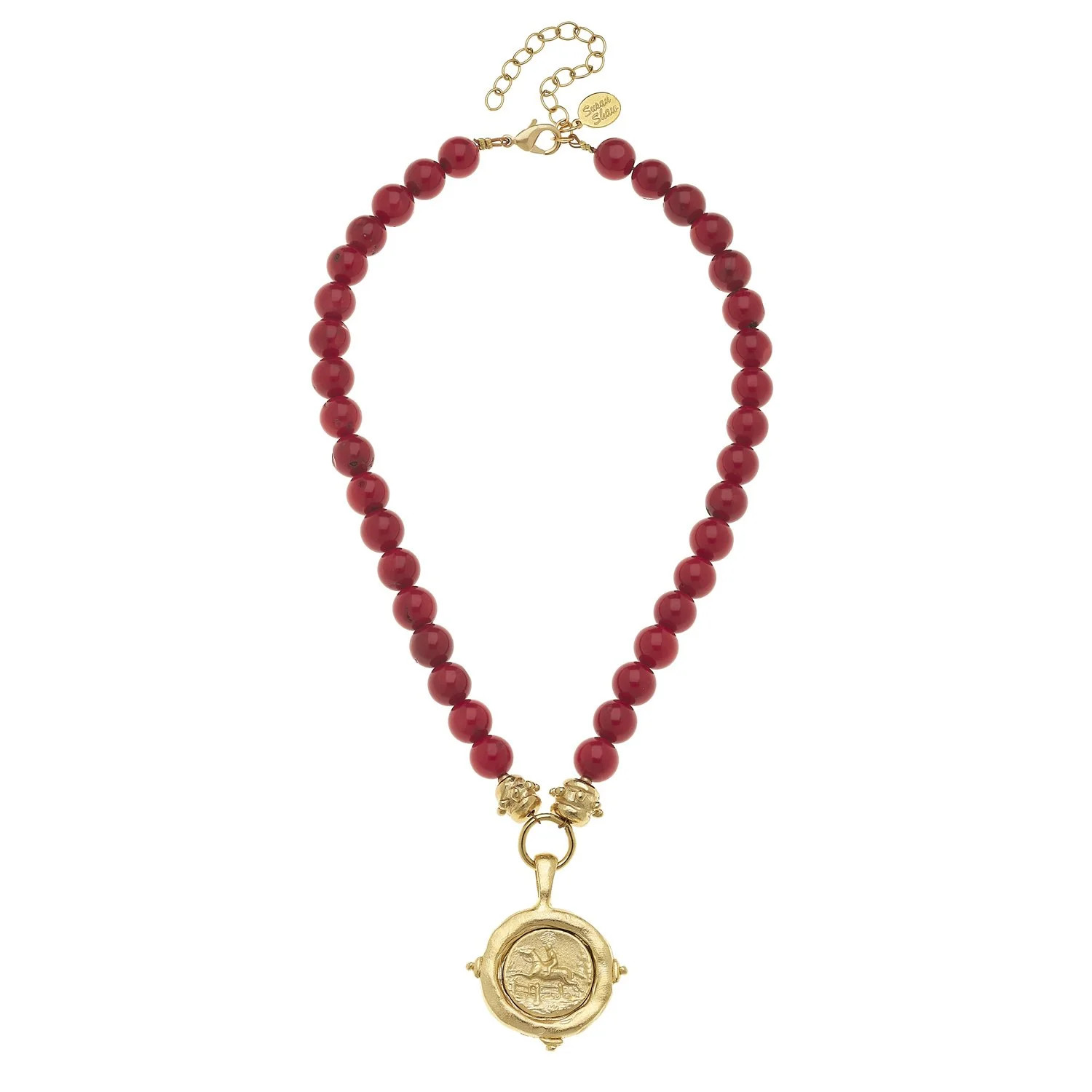 Equestrian Intaglio Stone Necklace | Susan Shaw