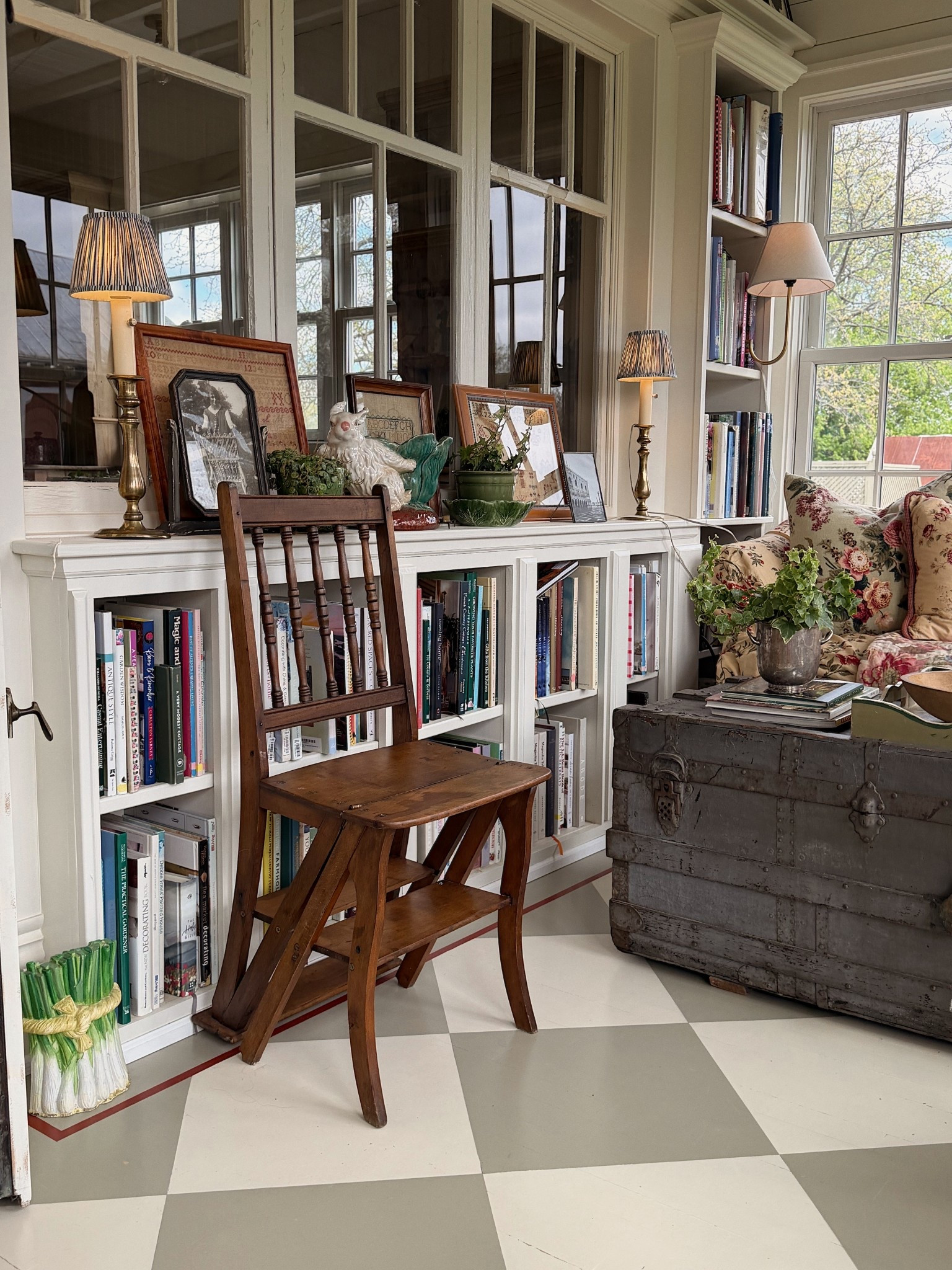 The cutest antique library chairs! See more of it on my instagram @lizmariegalvan I found some new and old options in a wide variety of prices and more below. 