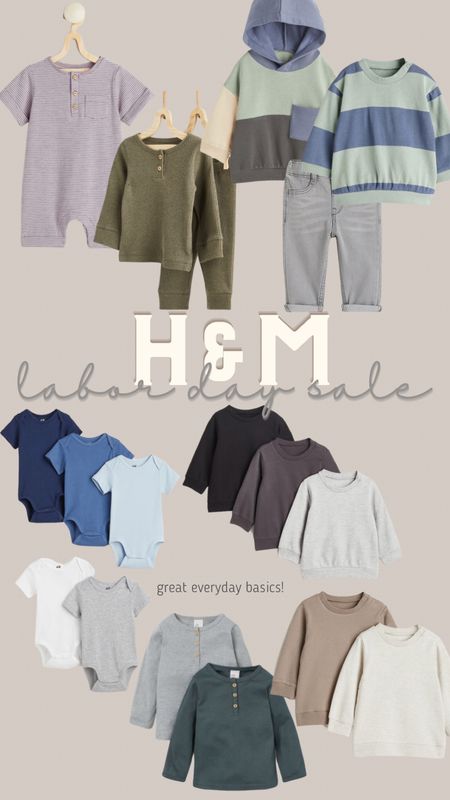 H&M Labor Day sale!! Baby boy toddler boy clothes outfit style fall outfit sweatshirts tons of everyday basics for such great prices!!

#LTKsalealert #LTKkids #LTKfamily