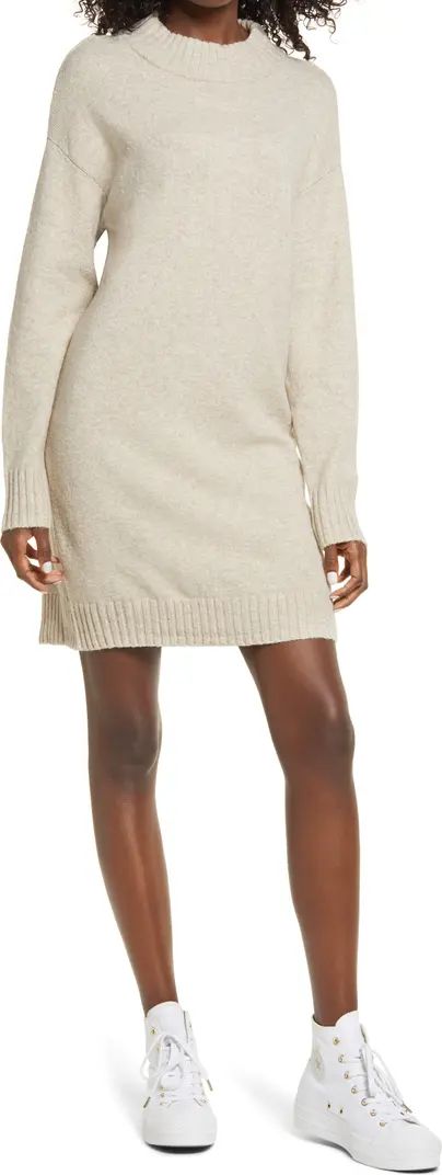 Easy Crewneck Long Sleeve Sweater Dress | Nordstrom