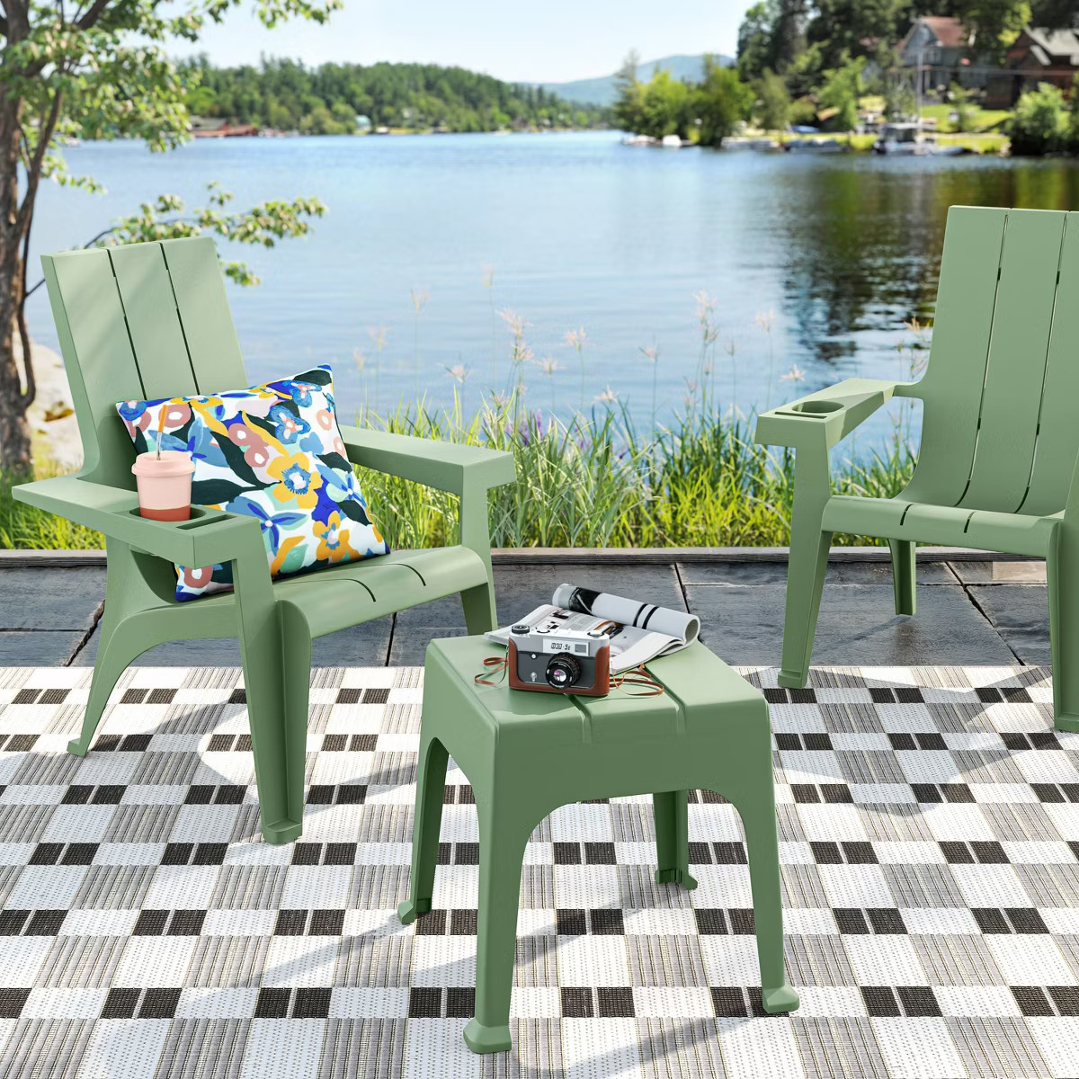 Resin Stackable Adirondack Chair Blue - Room Essentials™ | Target