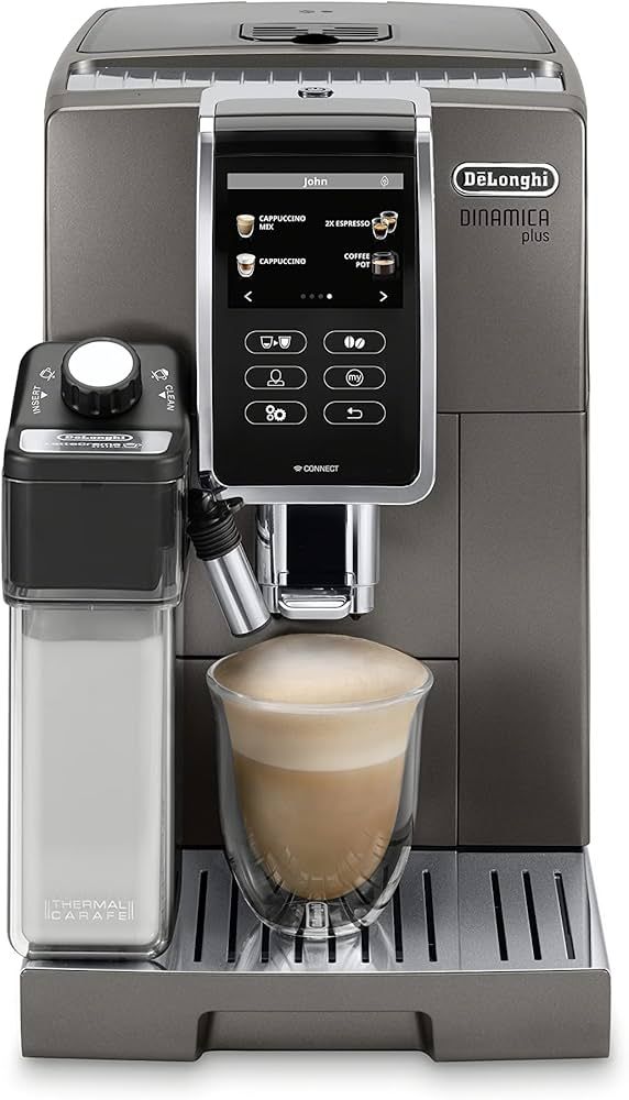 De'Longhi ECAM37095TI Dinamica Plus with LatteCrema System, Fully Automatic Coffee Machine, Color... | Amazon (US)