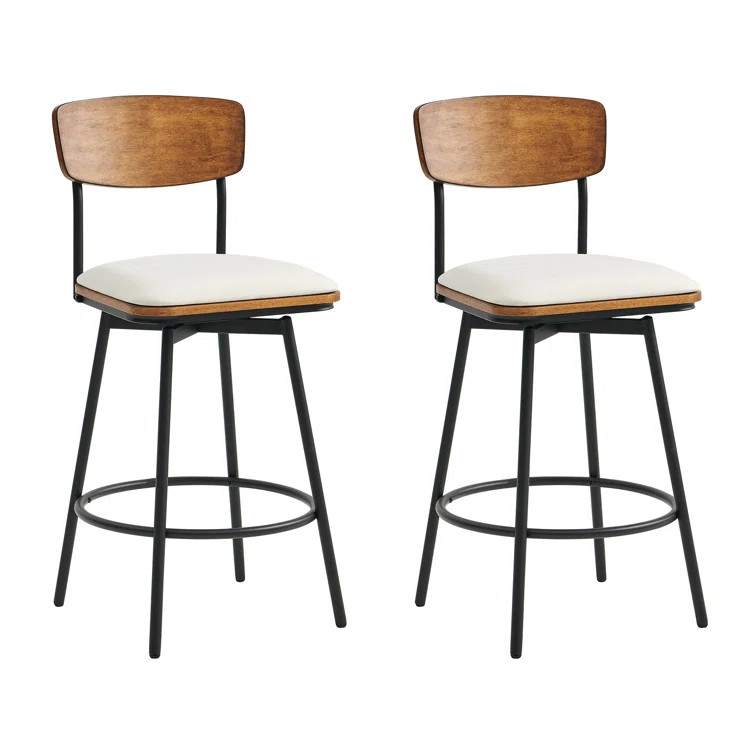 Kardo Swivel Stool (Set of 2) | Wayfair Professional