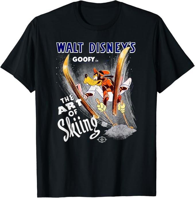 Disney Goofy in The Art of Skiing Classic T-Shirt | Amazon (US)