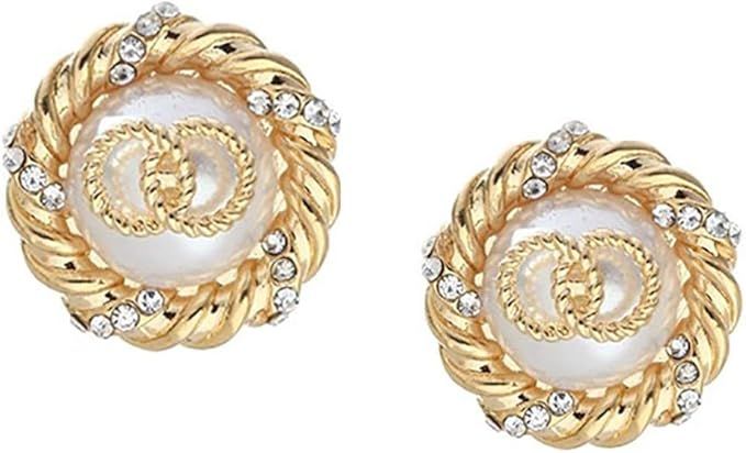 Letter C Earrings for Women - C Stud Earrings，Gift for Birthday, Thanksgiving, Mother's Day, Ca... | Amazon (US)