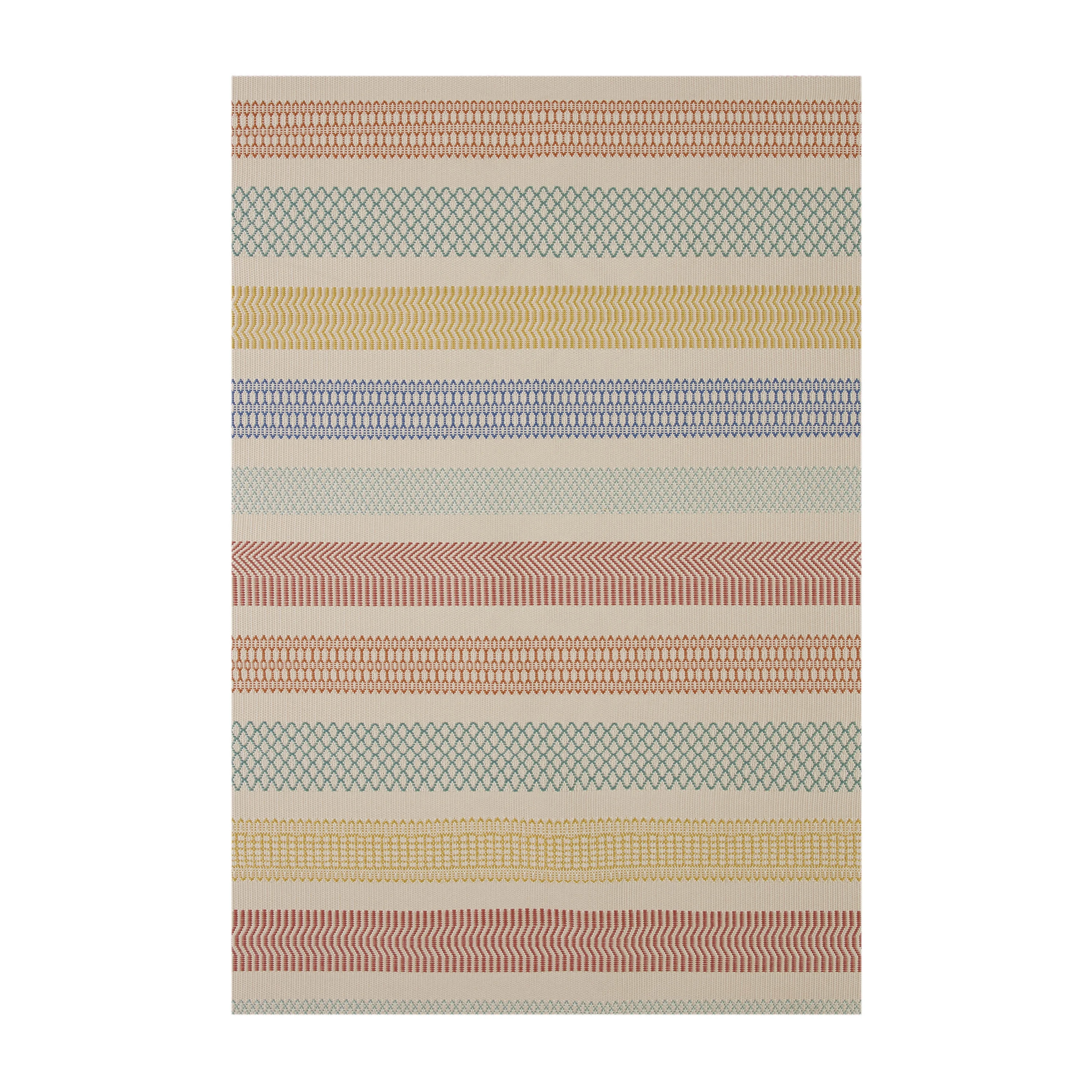 Better Homes & Gardens 6' x 9' Multi-Color Striped Outdoor Rug | Walmart (US)