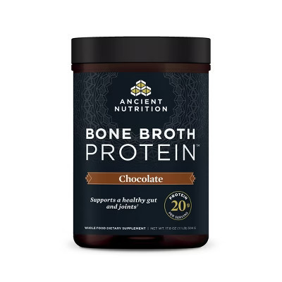 Ancient Nutrition Bone Broth Protein Powder - Chocolate - 17.8oz/20 Servings | Target