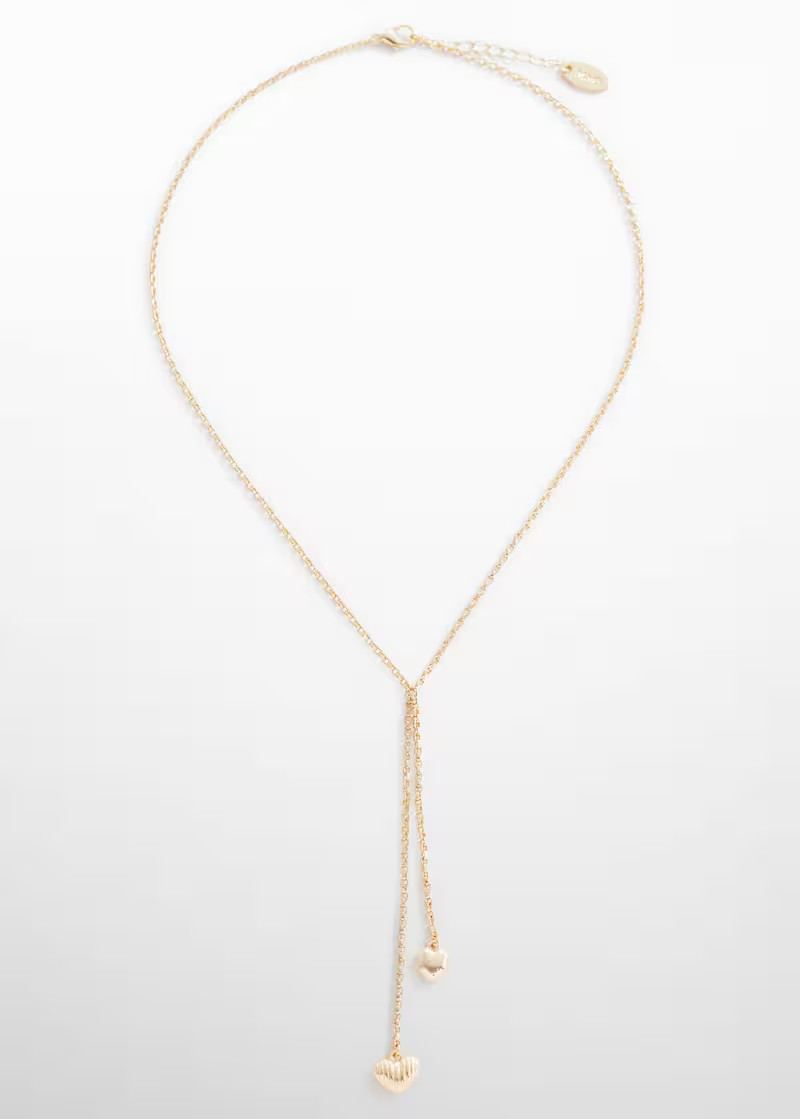 Heart pendant necklace -  Women | Mango USA | MANGO (US)