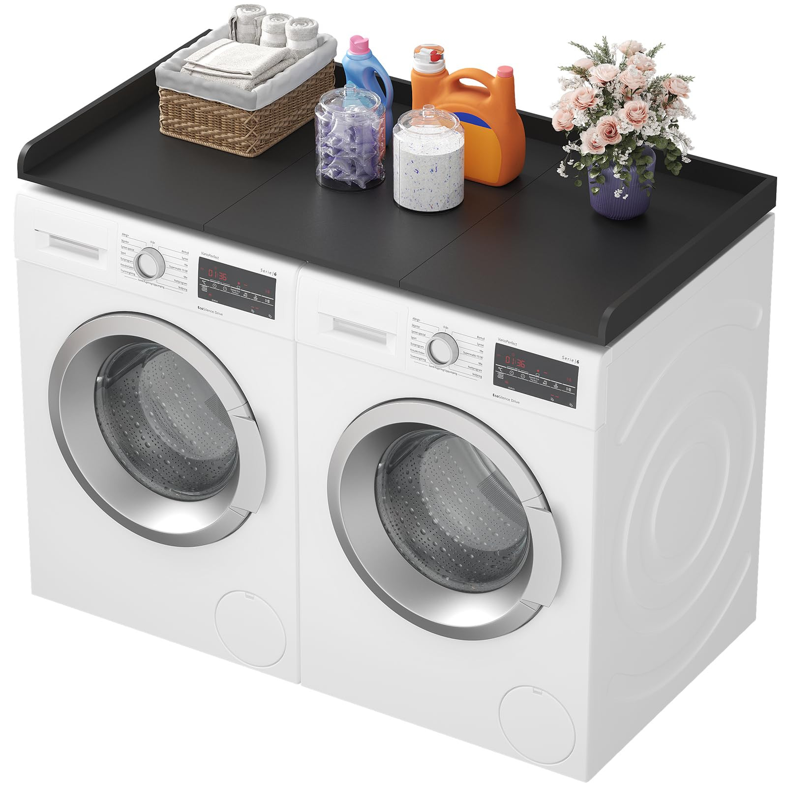 Lifewit Washer Dryer Countertop, Spice Type, 54" Length x 27.5" Width Melamine Covers with Edge R... | Amazon (US)