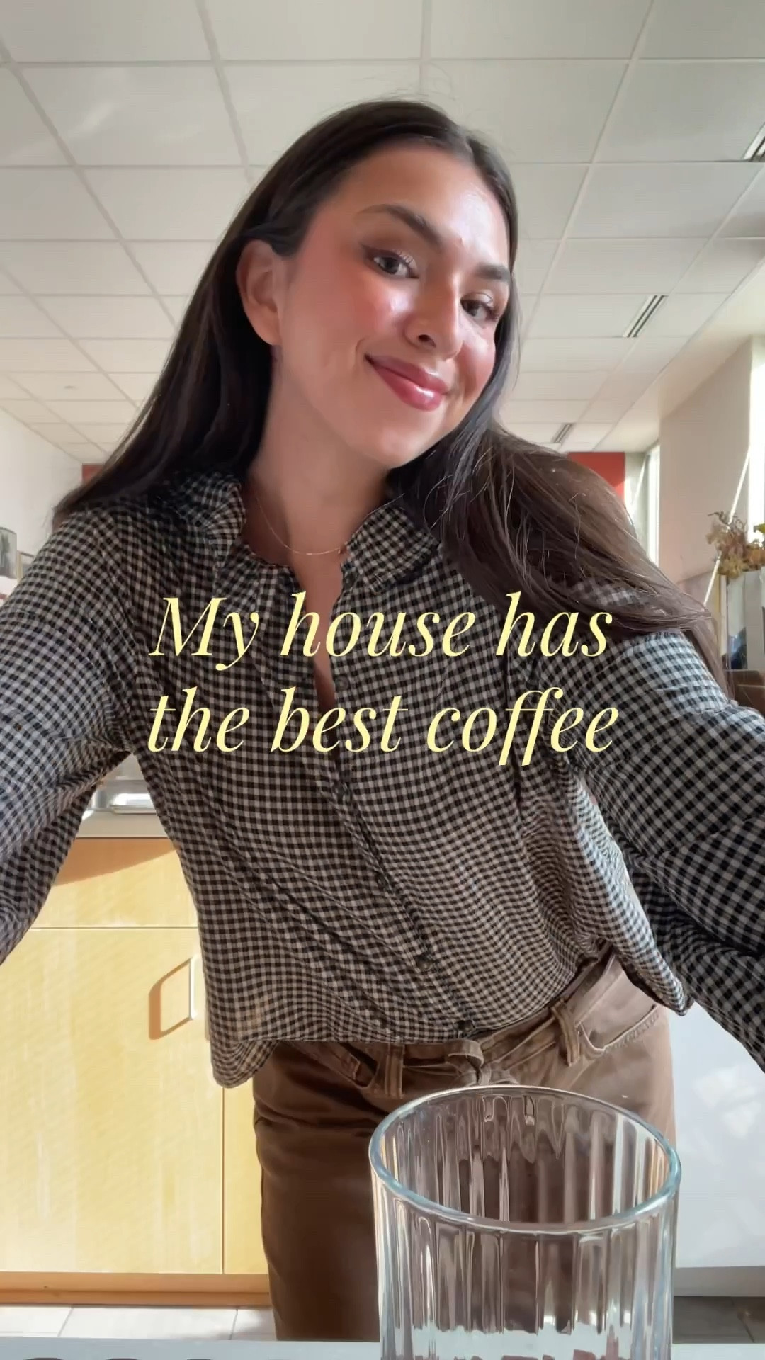 I’ve been loving making my iced latte at home with my Nespresso! My fav pods are the voltesso pods. I do two pods, about a tablespoon and a half of brown sugar, a drizzle of maple syrup, a sprinkle of cinnamon and then about half a cup of oat milk! It comes out perfect every time🙂‍↕️ btw wearing this top from old navy and I sized up to a medium! 

#icedcoffeerecipe #icedcoffeeathome #icedcoffee #morningroutine #nespresso #coffee 

#LTKStyleTip #LTKFamily #LTKHome