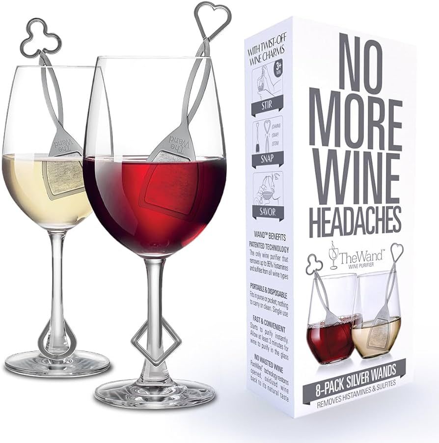 PureWine Wine Wands Purifier, Filters Histamines and Sulfites - May Reduce and Alleviate Wine All... | Amazon (US)