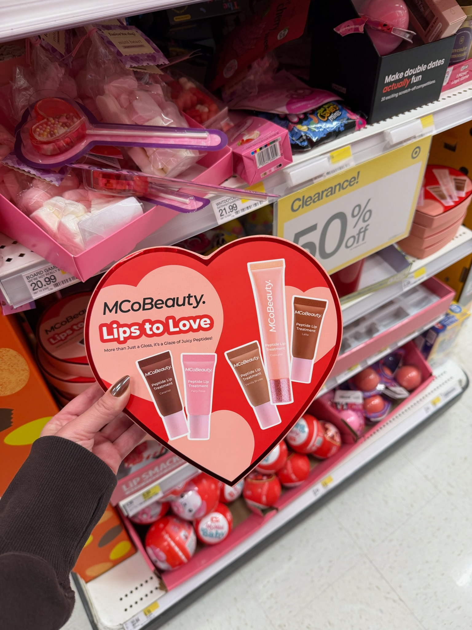 Spotted at Target and this set is SO cute 💗 the MCoBeauty “Lips to Love” peptide lip treatment collection is perfect if you’re into glossy, hydrated, juicy lips without the sticky feel. Peptide lip treatments are still having such a moment (clean girl makeup, soft glam, low-effort glow), and these shades are perfect for everyday wear or date night outfits.

gallery wall, date night outfits, sunday hoodie, statement coat, vacation outfits beach, winter denim, work outfits, valentines outfit women, resort wear, valentines day outfit women, target beauty finds, peptide lip treatment, glossy lip trend, clean girl makeup, everyday glam, affordable makeup finds 

 #LTKgrwm #LTKselfcare #LTKBeauty