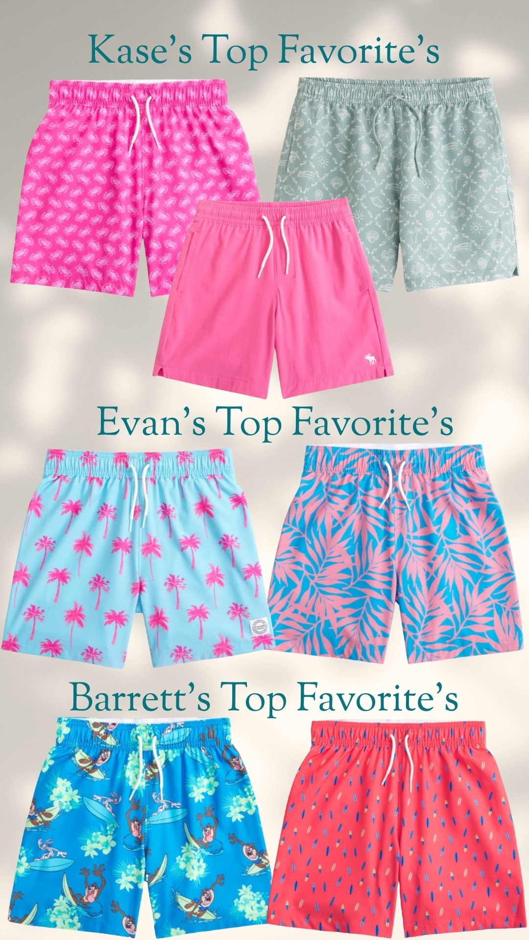 Abercrombie boys swim trunks. 
These are my boys’ top favorite swim suits for this summer!


#LTKSeasonal #LTKKids #LTKmomlife