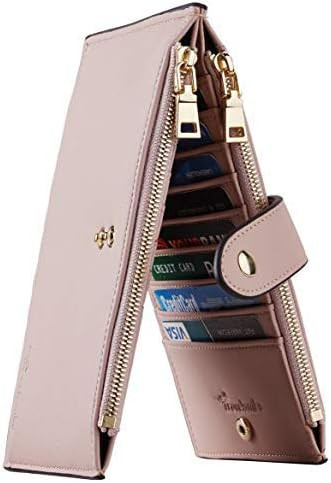 Travelambo Womens Walllet RFID Blocking Bifold Multi Card Case Wallet with Zipper Pocket | Amazon (US)