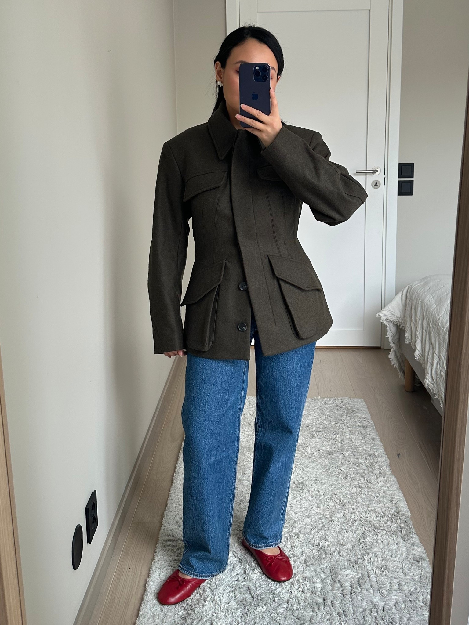 Jacket: XS 

#LTKSeasonal #LTKootd #LTKPetite