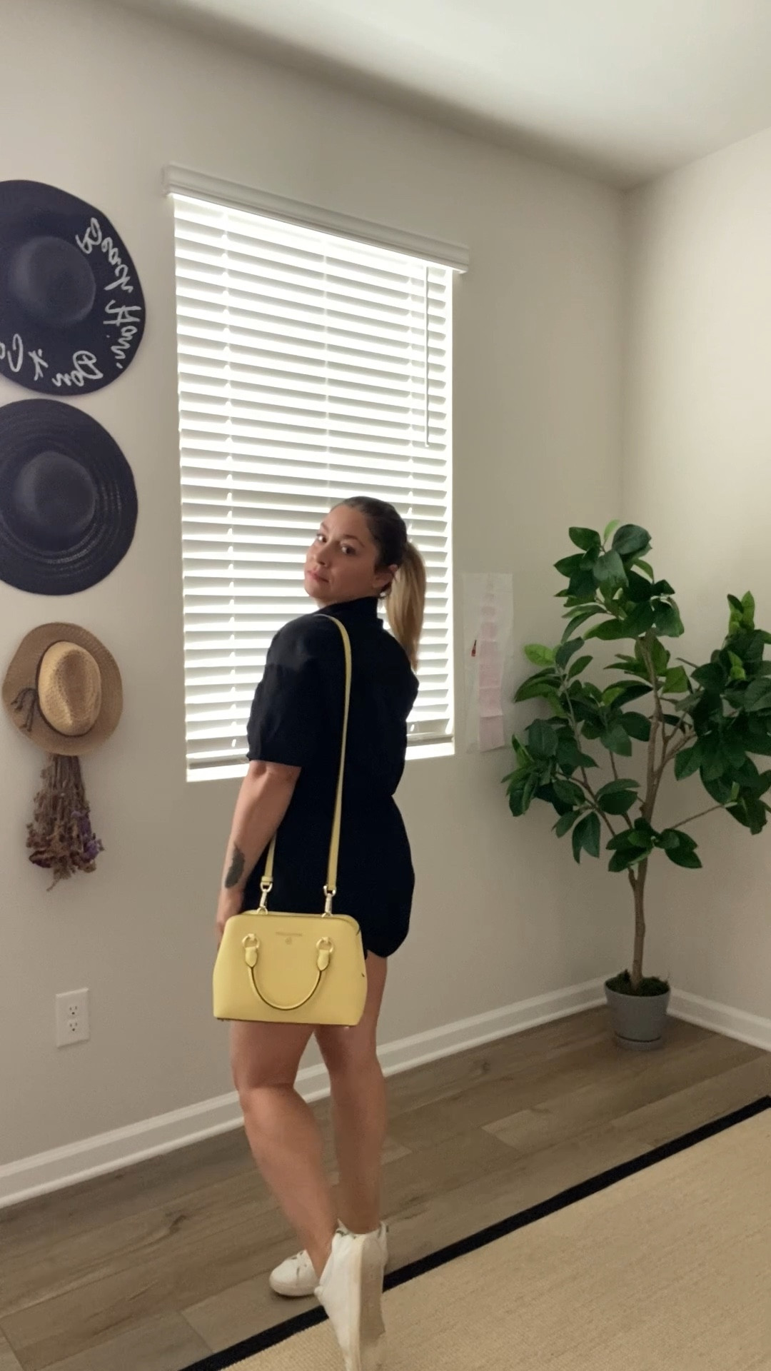 Matching 2-piece button front Drawstring shorts w/ 👟 

#LTKVideo #LTKover40 #LTKfindsunder50