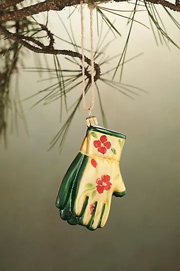 Garden Gloves Glass Ornament | Anthropologie (US)