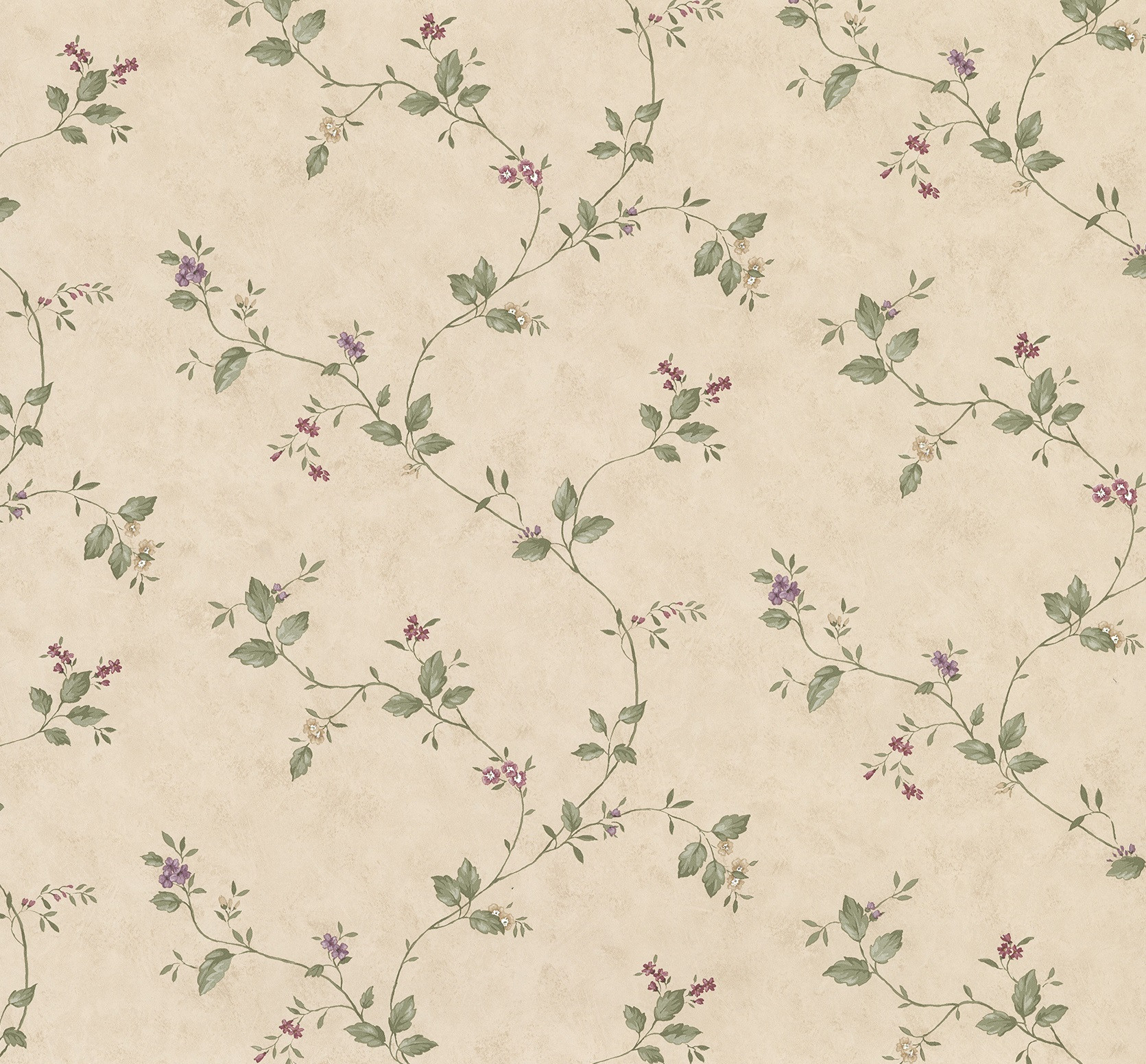 Advantage Ree Beige Mini Floral Trail Unpasted Non Woven Wallpaper, 20.5-in by 33-ft, 56.4 sq. ft... | Walmart (US)