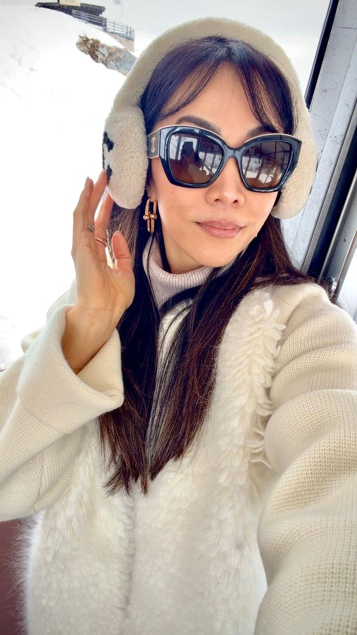 Cold-weather neutral look from St. Moritz. Loving this cozy white shearling vest layered over a knit with earmuffs and oversized sunglasses. Sharing my exact pieces and similar winter finds.

#ltkstyle #ltkwinter #ltktravel #winterstyle #winteroutfit #neutralstyle #shearlingvest #winterlayers #cozywinter #europewinter #stmoritz #winterfashion #neutraloutfit #classicelegance #luxewinter



#LTKootd #LTKTravel #LTKSeasonal