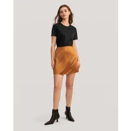Silk A Line Mini Skirt | LilySilk