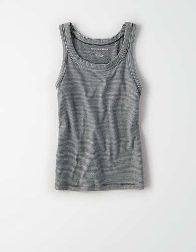 AE High Neck Striped Tank Top | American Eagle Outfitters (US & CA)