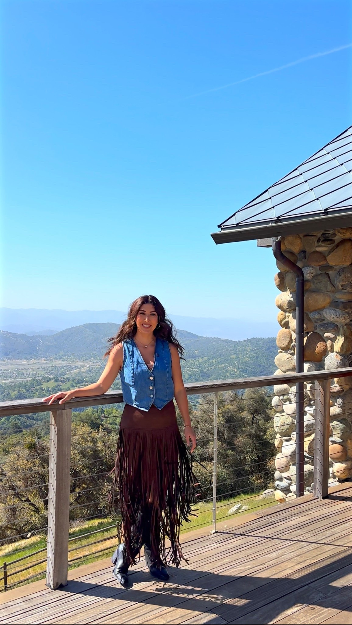 Fringe festival skirt and denim vest is old Zara! Black cowgirl boots only $40 

Country concert outfit 

#LTKOver40 #LTKPetite #LTKFestival