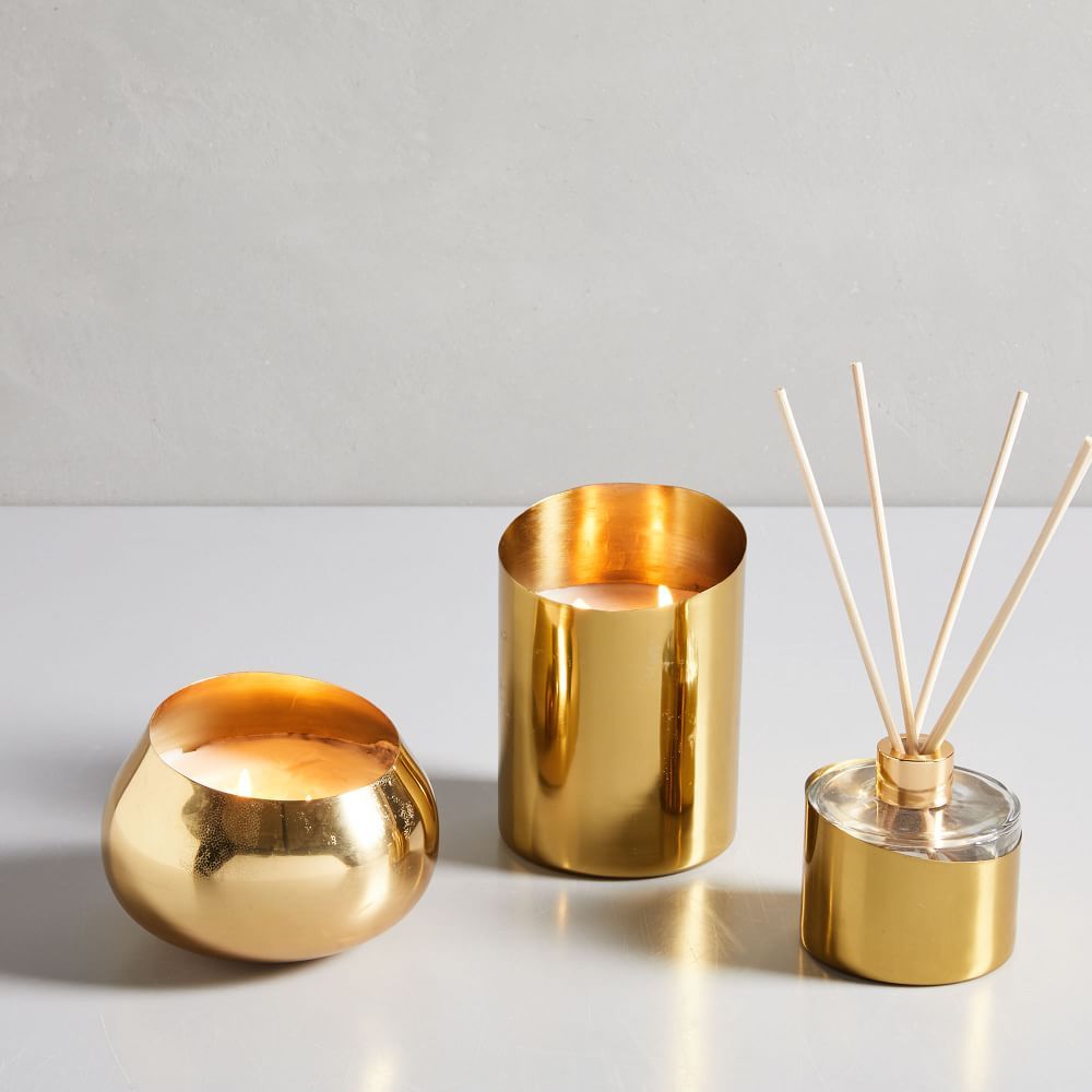 Gold Angled Metal Homescent Collection - Tonka Noir | West Elm (US)
