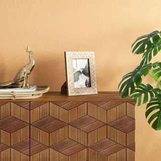 4" x 6" Carved Wood Frame White - Opalhouse™ | Target