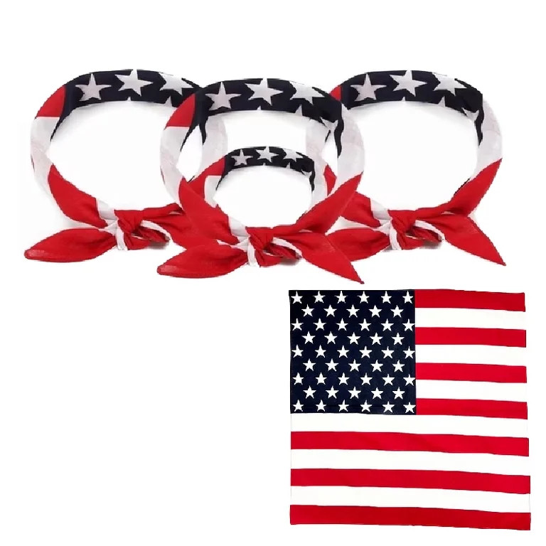 250th anniversary American Flag Bandanas Headbands Red White and Blue USA Flag Headband Unisex Ne... | Walmart (US)