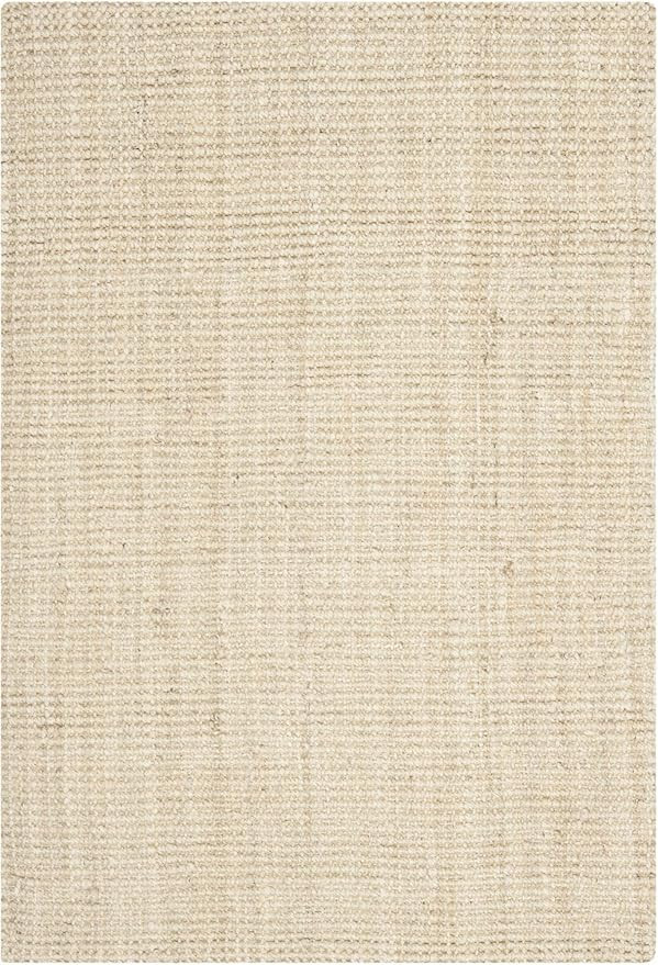 SAFAVIEH Natural Fiber Collection Area Rug - 6' x 9', Ivory, Handmade Farmhouse Jute, Ideal for H... | Amazon (US)