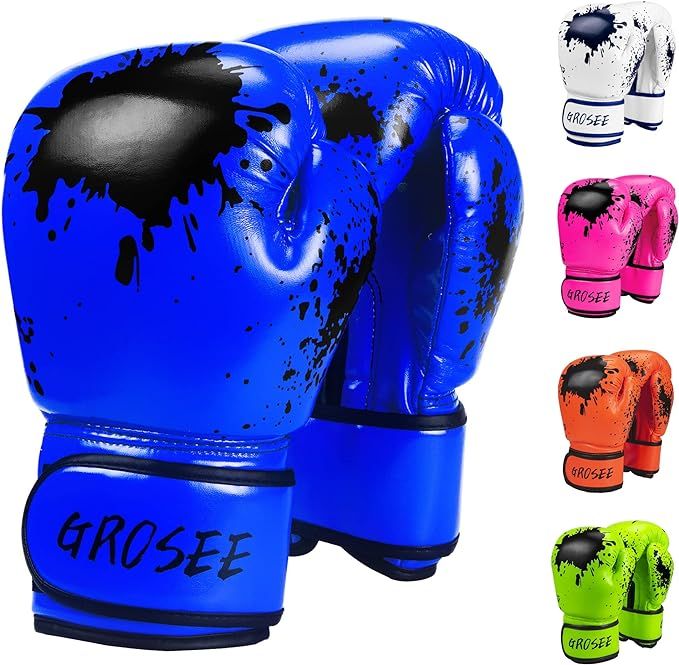 Kids Boxing Glove 6oz 8oz, Youth, Boys and Girls Training Sparring Gloves for Punching Bag, Kickb... | Amazon (US)
