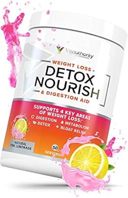 Amazon.com: Detox Nourish Detox Cleanse Weight Loss Powder: Natural Digestive Enzyme Supplement w... | Amazon (US)